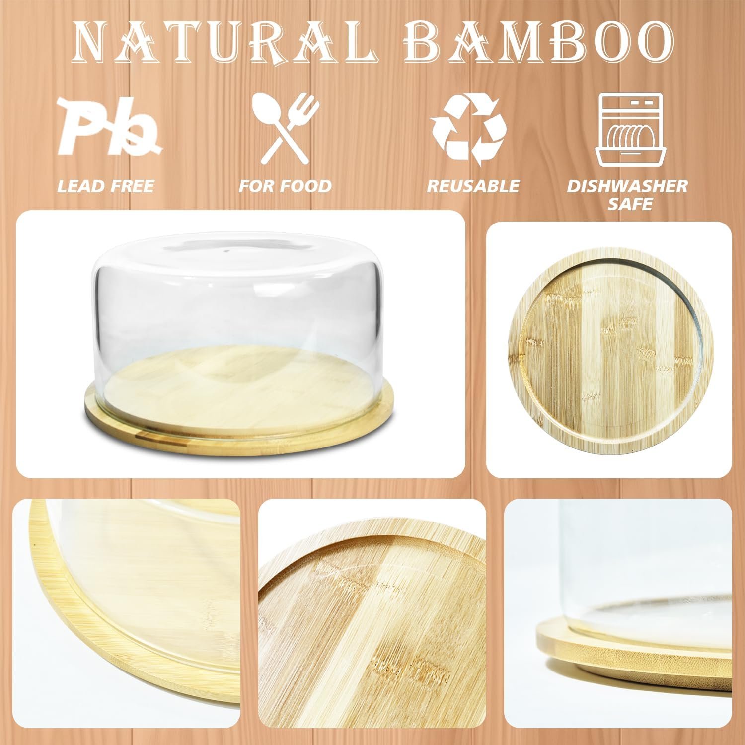 OEM 9-Inch 135oz Extra Large Serving Bowl with Bamboo Lid - Dual Function Mixing Bowl for Salads Dessert Fruit Punch - Microwave Dishwasher Safe for Entertaining Factory OEM 9-Inch 135oz Extra Large Serving Bowl with Bamboo Lid - Dual Function Mixing Bowl for Salads Dessert Fruit Punch - Microwave Dishwasher Safe for Entertaining Factory