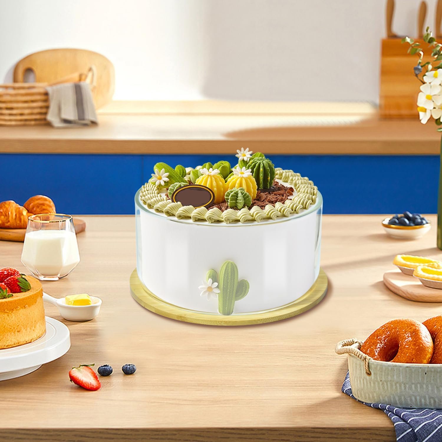 OEM 9-Inch 135oz Extra Large Serving Bowl with Bamboo Lid - Dual Function Mixing Bowl for Salads Dessert Fruit Punch - Microwave Dishwasher Safe for Entertaining Factory OEM 9-Inch 135oz Extra Large Serving Bowl with Bamboo Lid - Dual Function Mixing Bowl for Salads Dessert Fruit Punch - Microwave Dishwasher Safe for Entertaining Factory