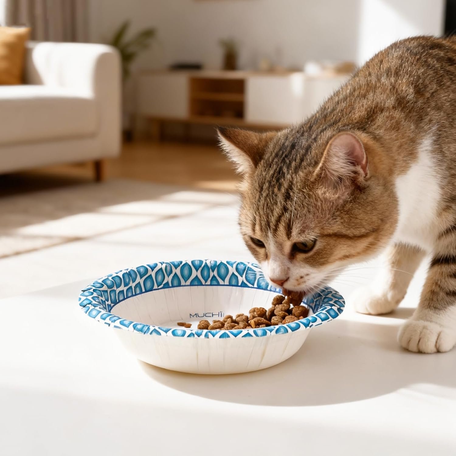 Wholesale 10 Oz Paper Bowls 150 Count Small Blue Printed Soak Proof Disposable Bowls for Snacks Desserts and Light Lunch Meals Factory