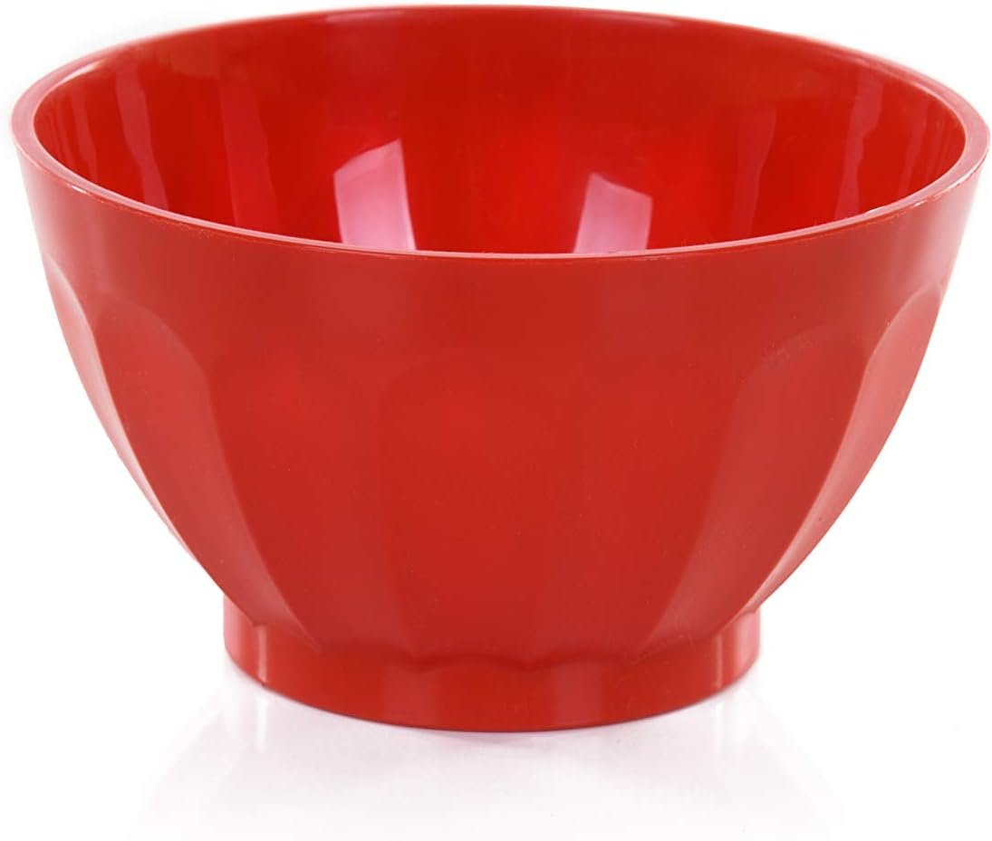 Wholesale Colorful Unbreakable Plastic Bowl 4pk Medium 750ml Red for Salad Snacks Breakfast Cereal Fruit Popcorn Soup Shatterproof BPA Free Factory