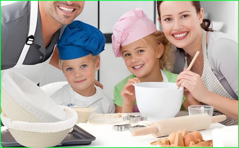 OEM 8 Inch 2-Pack Round Banneton Bread Proofing Basket with Liner for Sourdough Baking Factory