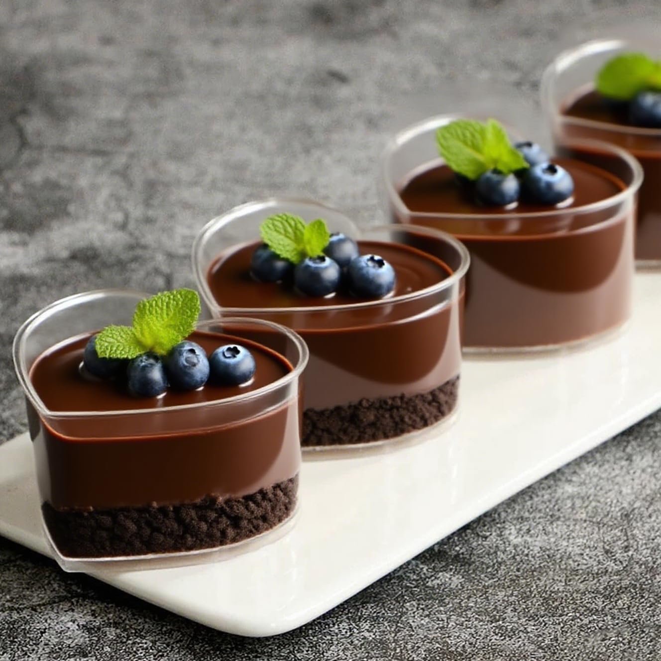 Wholesale 100 Pack 5 oz Disposable Plastic Heart Dessert Cups with Lids Spoons for Parfait Pudding Jello Shooters Parties Yogurt Trifle Mousse Ice Cream Clear supplier