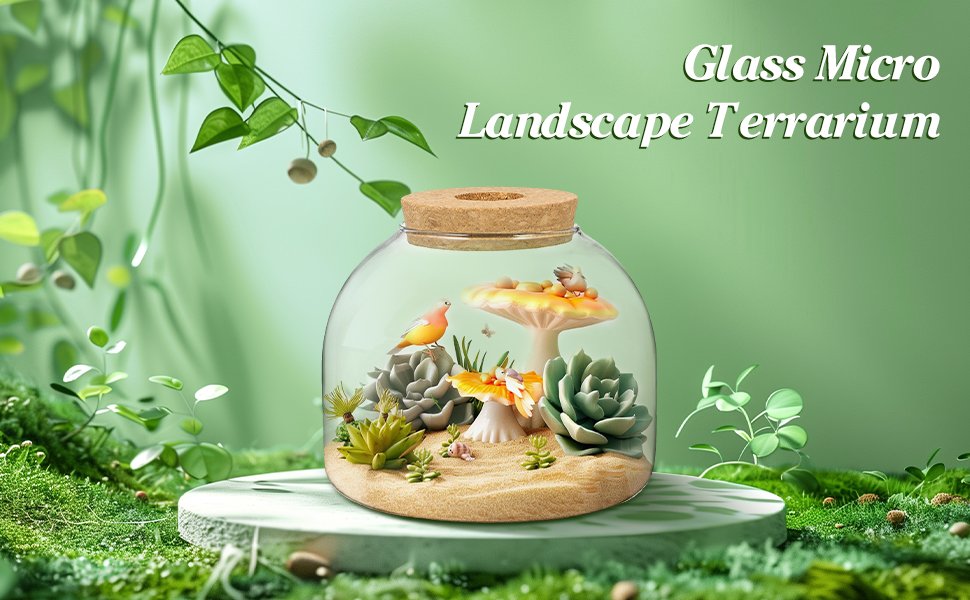 OEM Glass Plant Terrarium Cork Lid Micro Landscape Fish Bowl Vase Jar Air Plant Propagation Container for Succulents Home Decor Factory