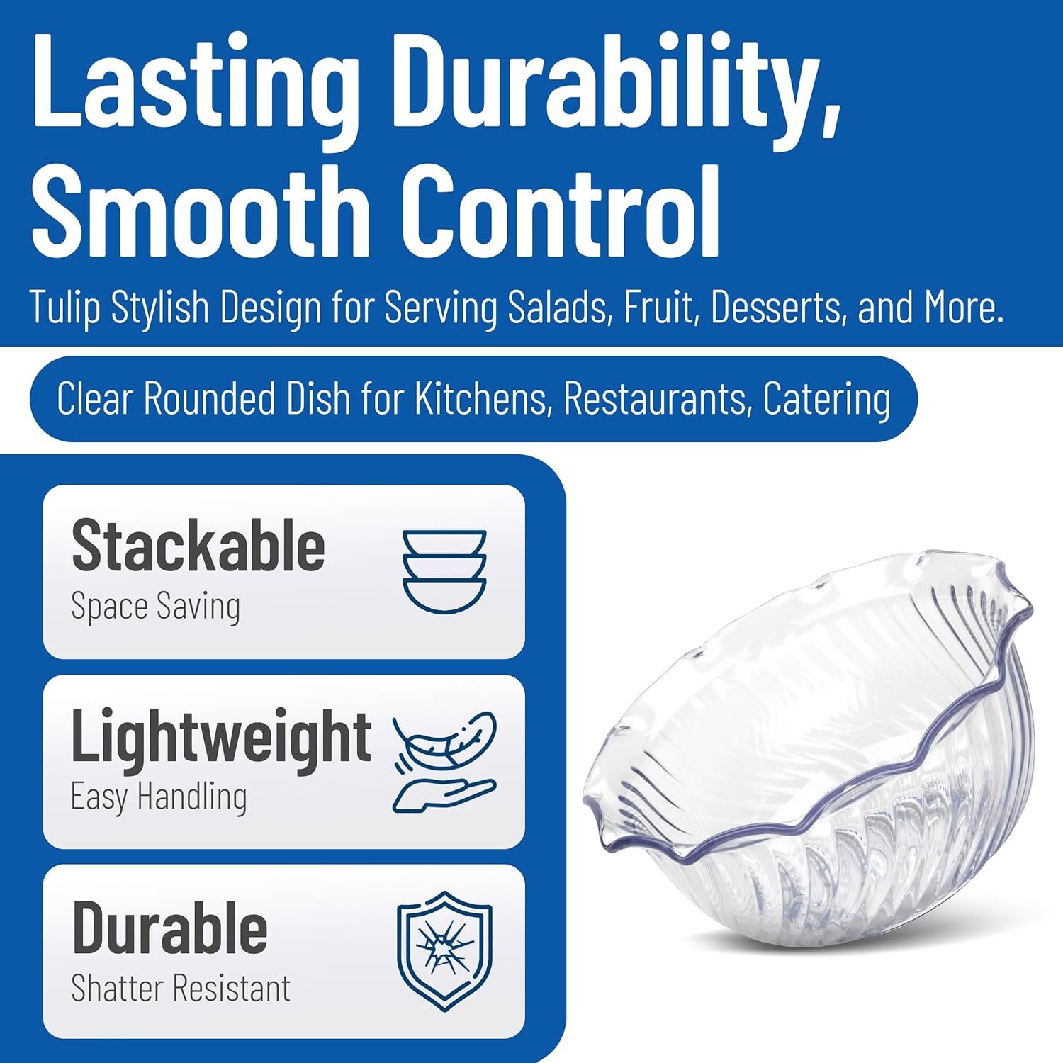 Wholesale 8 oz Clear Plastic Dessert Bowls Factory