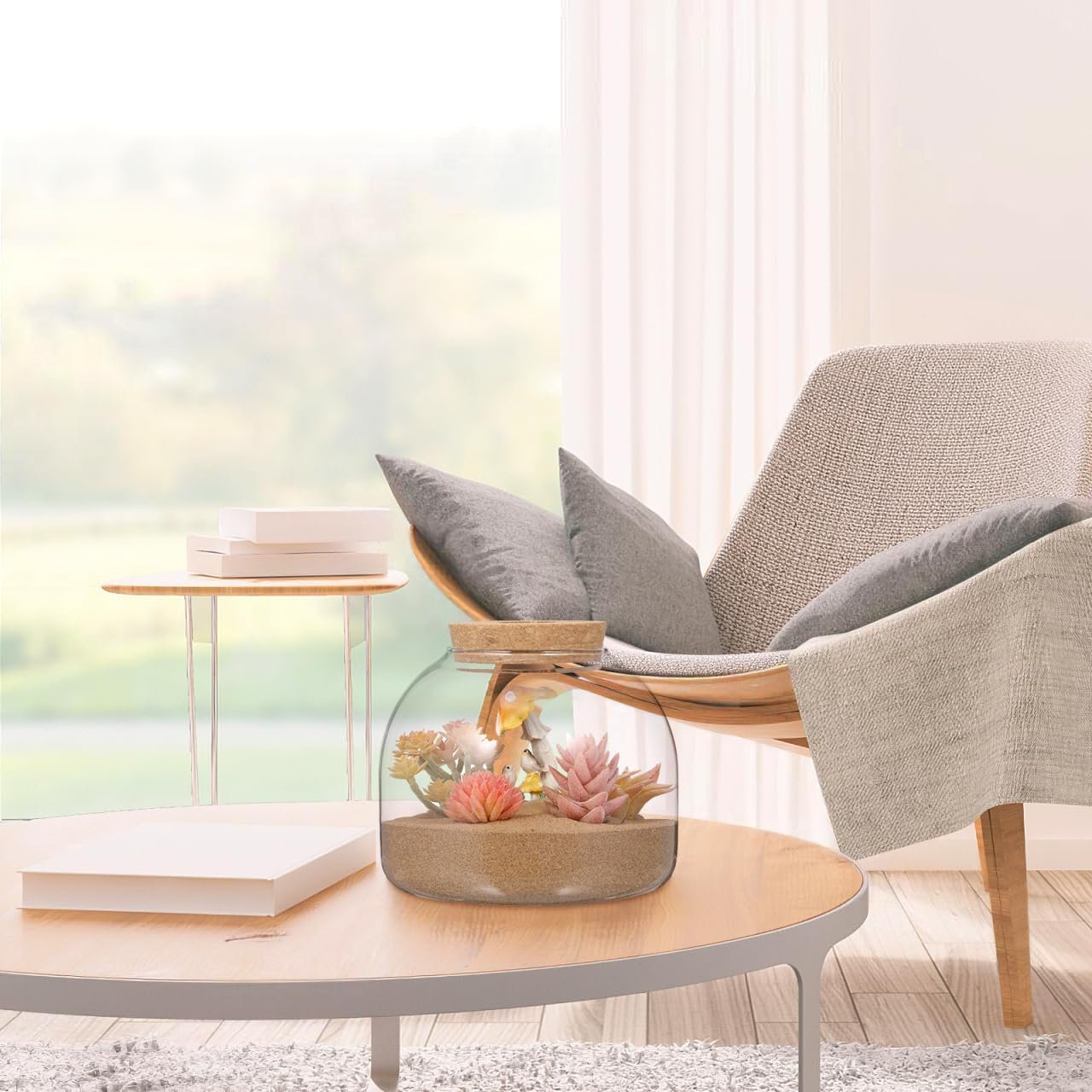 OEM Glass Terrarium Jar Succulent Bubble Planter with Cork Lid Open Mouth Round Fish Bowl Vase Sealed Bottle Vial for Home Decor Factory OEM Glass Terrarium Jar Succulent Bubble Planter with Cork Lid Open Mouth Round Fish Bowl Vase Sealed Bottle Vial for Home Decor Factory