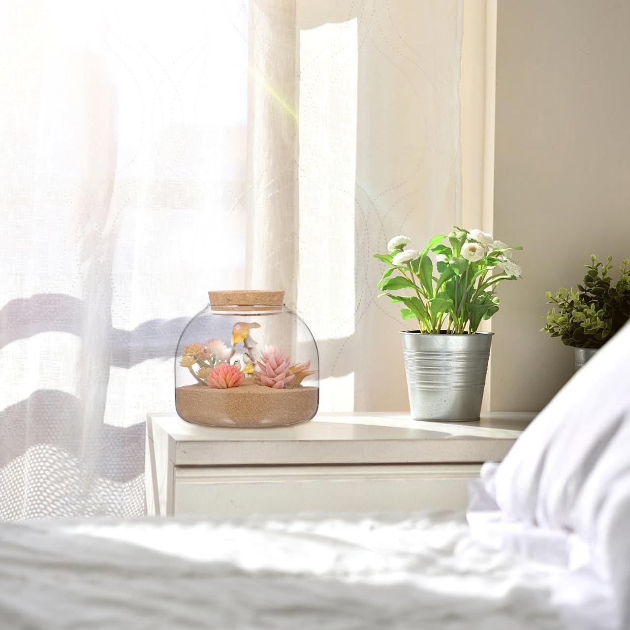 OEM Glass Terrarium Jar Succulent Bubble Planter with Cork Lid Open Mouth Round Fish Bowl Vase Sealed Bottle Vial for Home Decor Factory OEM Glass Terrarium Jar Succulent Bubble Planter with Cork Lid Open Mouth Round Fish Bowl Vase Sealed Bottle Vial for Home Decor Factory