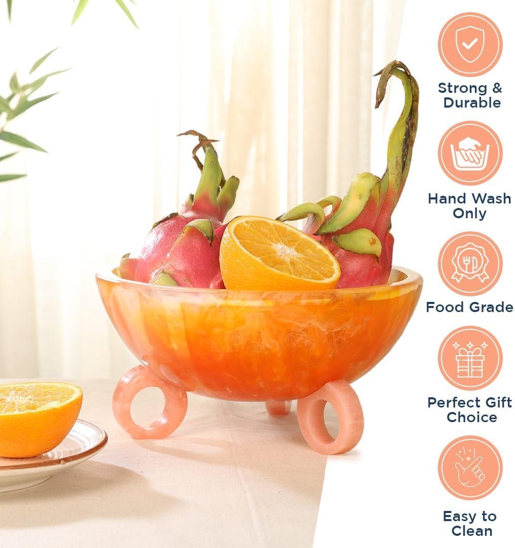 OEM 9-Inch Resin Decorative Fruit Bowl for Kitchen Counter Fall Table Centerpieces Coffee Table Basket Factory