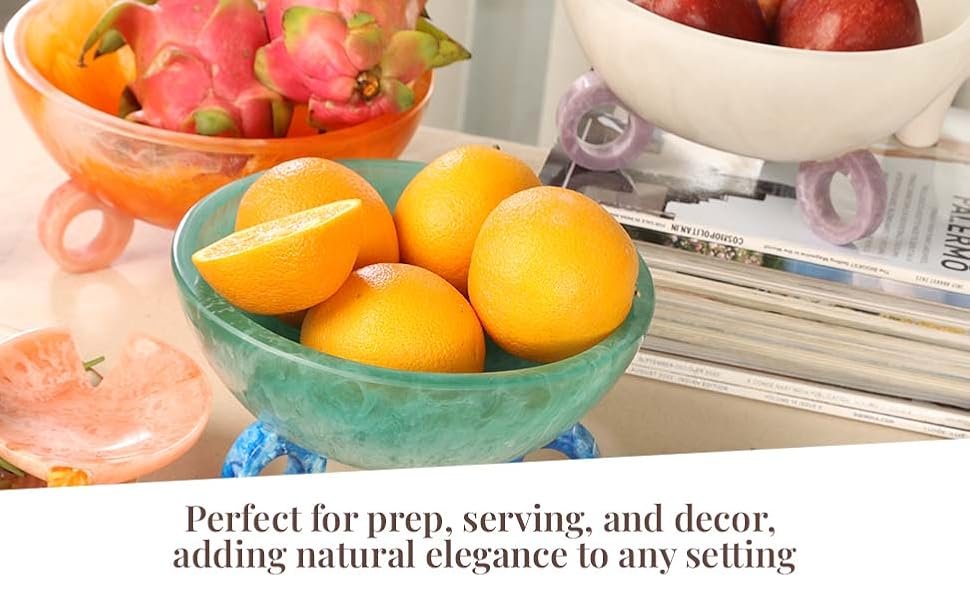 OEM 9-Inch Resin Decorative Fruit Bowl for Kitchen Counter Fall Table Centerpieces Coffee Table Basket Factory