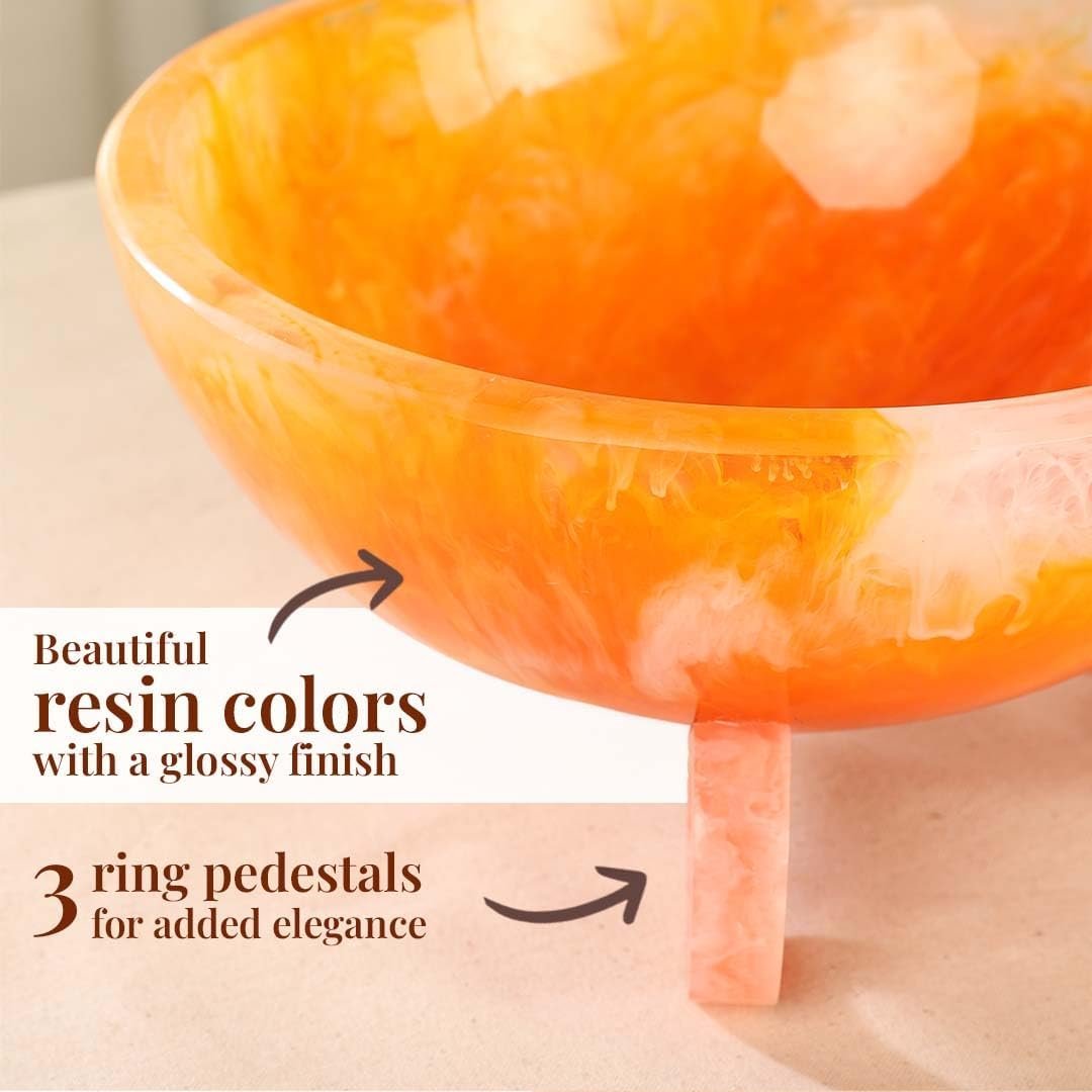 OEM 9-Inch Resin Decorative Fruit Bowl for Kitchen Counter Fall Table Centerpieces Coffee Table Basket Factory