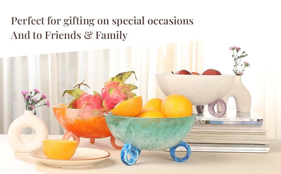 OEM 9-Inch Resin Decorative Fruit Bowl for Kitchen Counter Fall Table Centerpieces Coffee Table Basket Factory