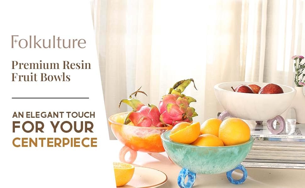 OEM 9-Inch Resin Decorative Fruit Bowl for Kitchen Counter Fall Table Centerpieces Coffee Table Basket Factory