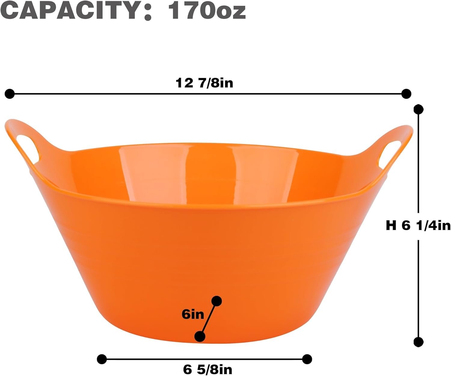 Wholesale 6 Pack 4.9L Large Plastic Snack Serving Bowls with Handles for Party Kitchen Fruit Cereal Candy Salad Chips Microwave Safe Factory Wholesale 6 Pack 4.9L Large Plastic Snack Serving Bowls with Handles for Party Kitchen Fruit Cereal Candy Salad Chips Microwave Safe Factory