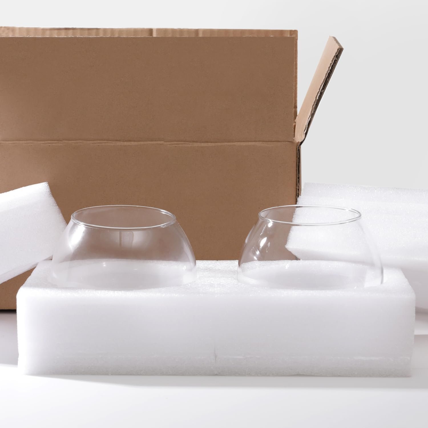 Wholesale 4 Pack Small Round Clear Glass Bubble Bowl Vases 4.7” W x 3.8” H Flower Fish Bowls for Table Centerpieces Wedding Home Decor Factory