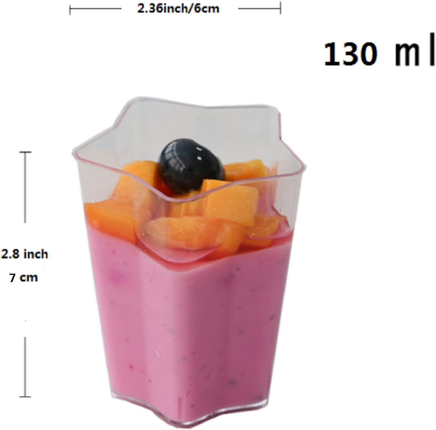 Wholesale 40 Count 4.5 oz Clear Plastic Dessert Cups with Lids Spoons Mini Tumbler Serving for Party Appetizers Fruit Parfait Trifle Mousse Pudding Factory