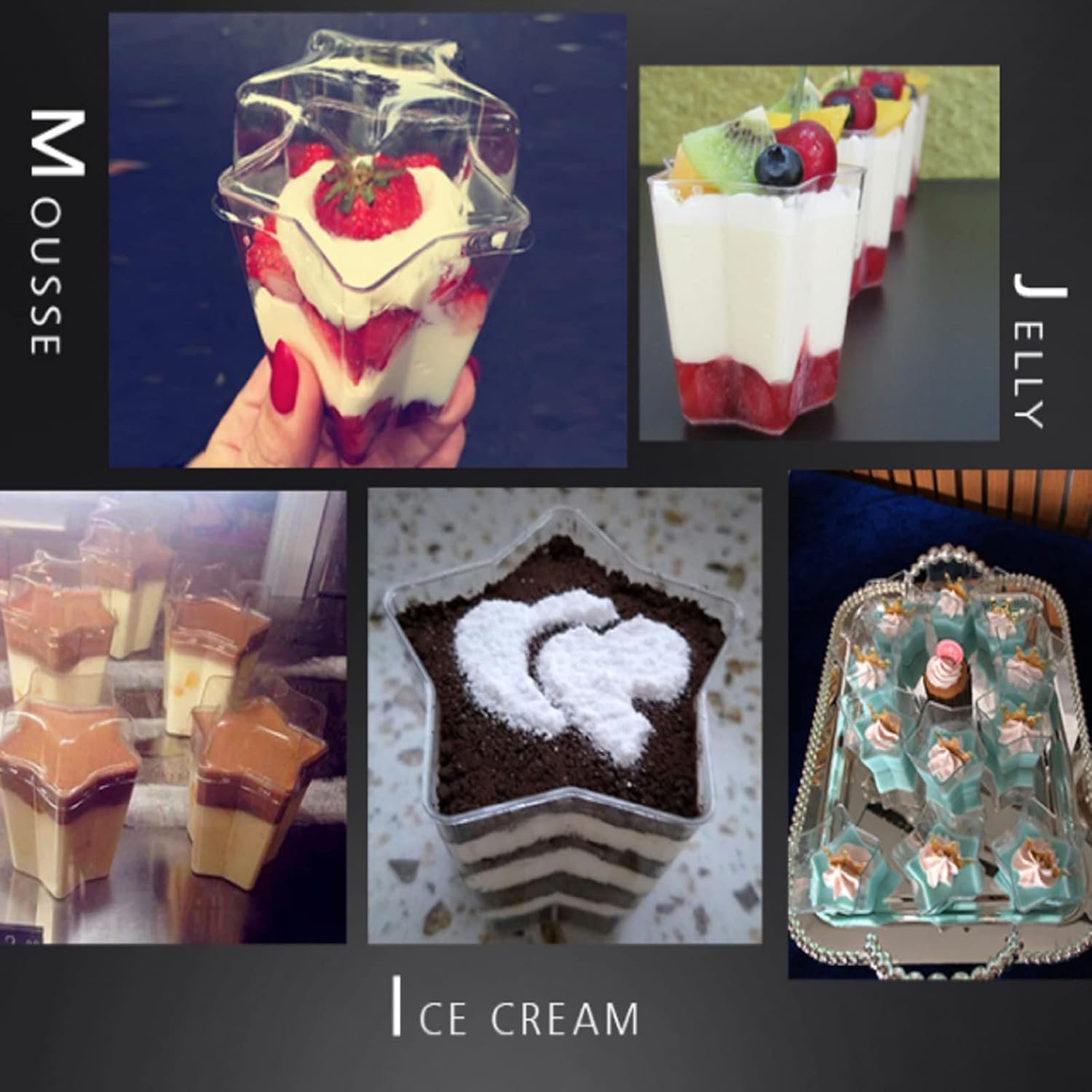 Wholesale 40 Count 4.5 oz Clear Plastic Dessert Cups with Lids Spoons Mini Tumbler Serving for Party Appetizers Fruit Parfait Trifle Mousse Pudding Factory