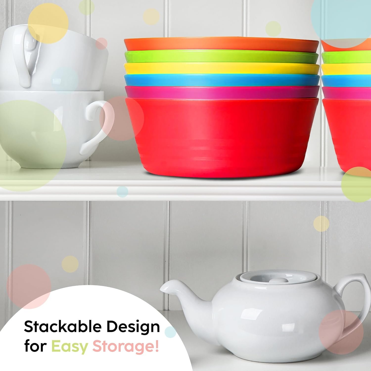 Wholesale 10 Oz Plastic Toddler Bowls Set of 6 Microwave Dishwasher Safe BPA Free Brightly Colored for Cereal Soup Snacks Fruit Salad Factory Wholesale 10 Oz Plastic Toddler Bowls Set of 6 Microwave Dishwasher Safe BPA Free Brightly Colored for Cereal Soup Snacks Fruit Salad Factory