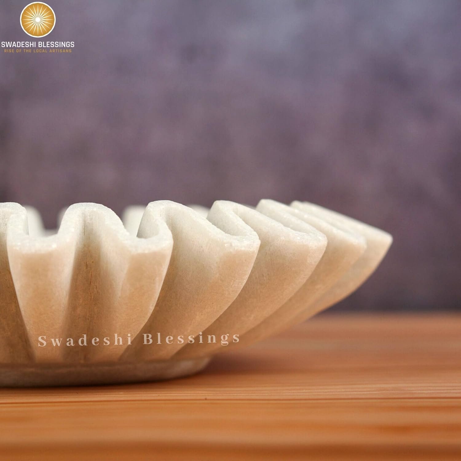 Wholesale Handcrafted 9-Inch Marble Ruffle Bowl | Antique Scallop Fruit Bowl | Vintage Ring Dish | Decorative Flower Dish | Urli Housewarming Wedding Gift Factory Wholesale Handcrafted 9-Inch Marble Ruffle Bowl | Antique Scallop Fruit Bowl | Vintage Ring Dish | Decorative Flower Dish | Urli Housewarming Wedding Gift Factory