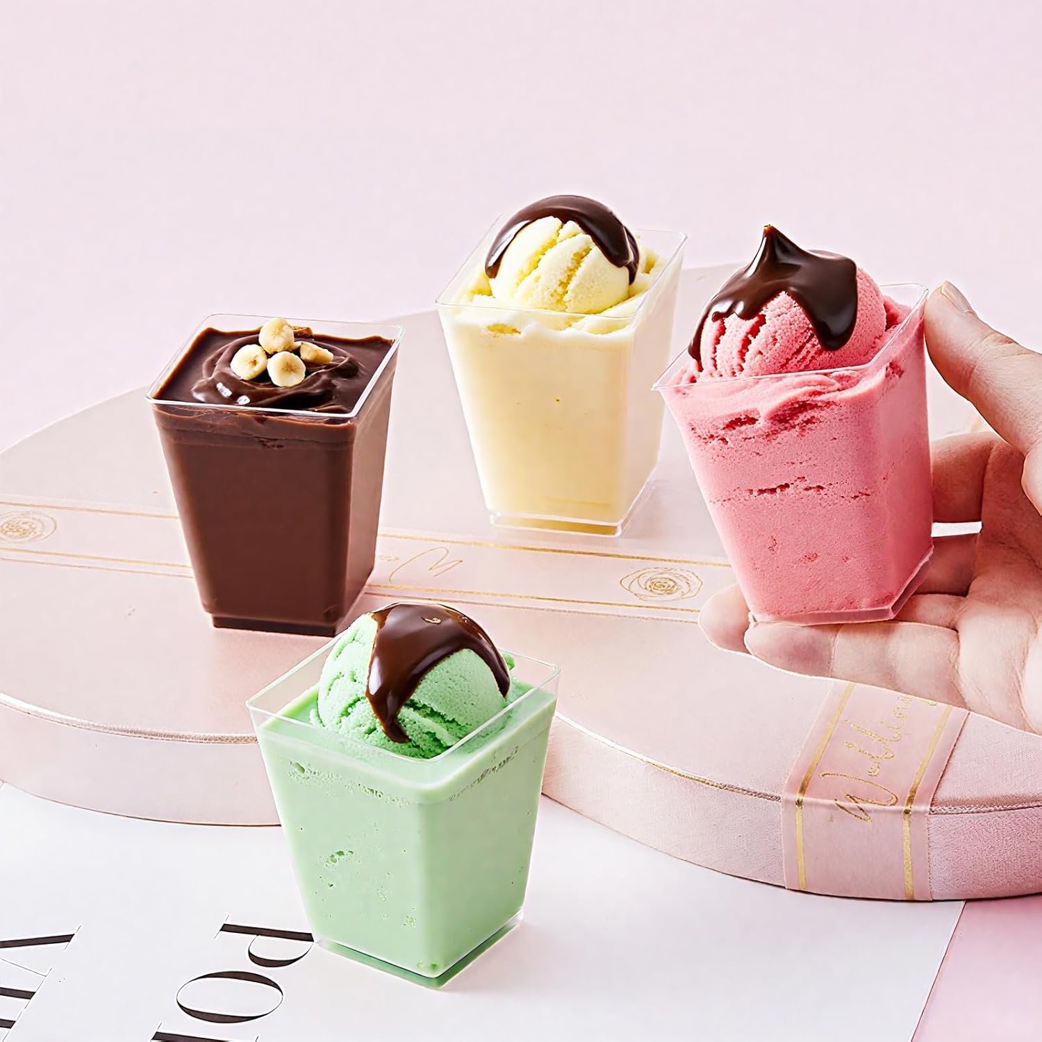 Wholesale 50 Pack 5 oz Clear Plastic Dessert Cups with Lids and Spoons for Yogurt Parfait Appetizer Parties Pudding Fruit Trifle Ice Cream supplier Wholesale 50 Pack 5 oz Clear Plastic Dessert Cups with Lids and Spoons for Yogurt Parfait Appetizer Parties Pudding Fruit Trifle Ice Cream supplier