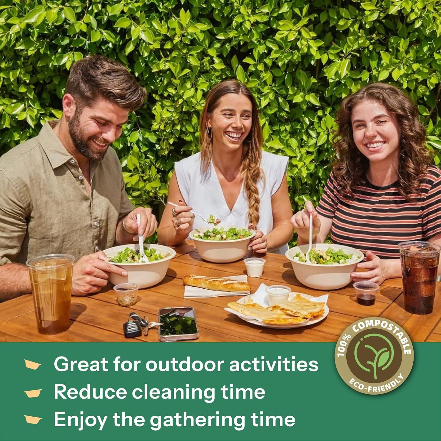 Wholesale Large 48 Oz Disposable Heavy Duty Compostable Paper Bowls 100 Pack Extra Large Catering for Restaurants Salad Buffet Eco-Friendly Microwave Safe White Factory