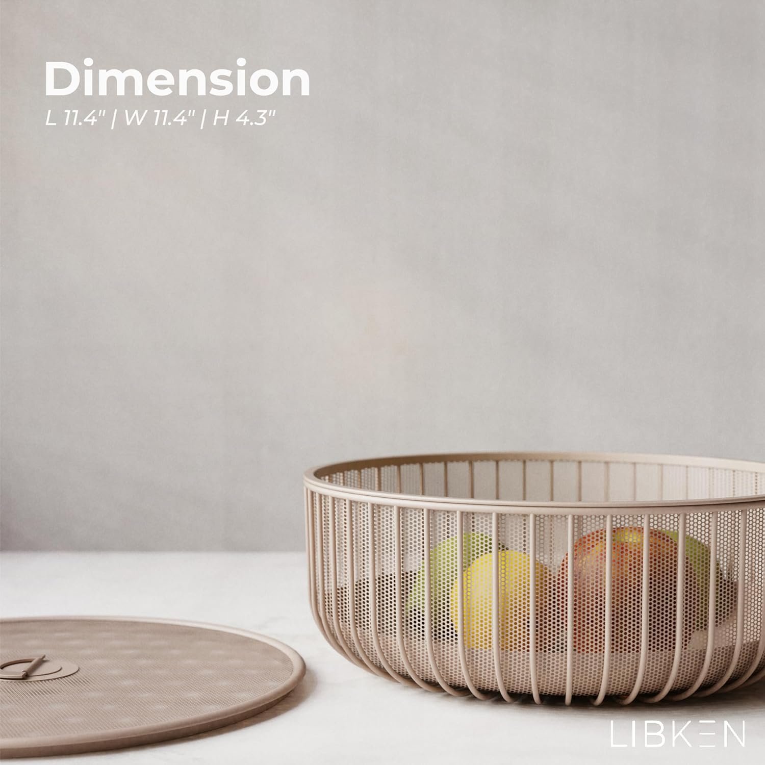 OEM Metal Fruit Bowl with Mesh Lid Basket - Kitchen Counter Holder Organizer Storage for Vegetables Fruits Snacks Bananas Factory OEM Metal Fruit Bowl with Mesh Lid Basket - Kitchen Counter Holder Organizer Storage for Vegetables Fruits Snacks Bananas Factory