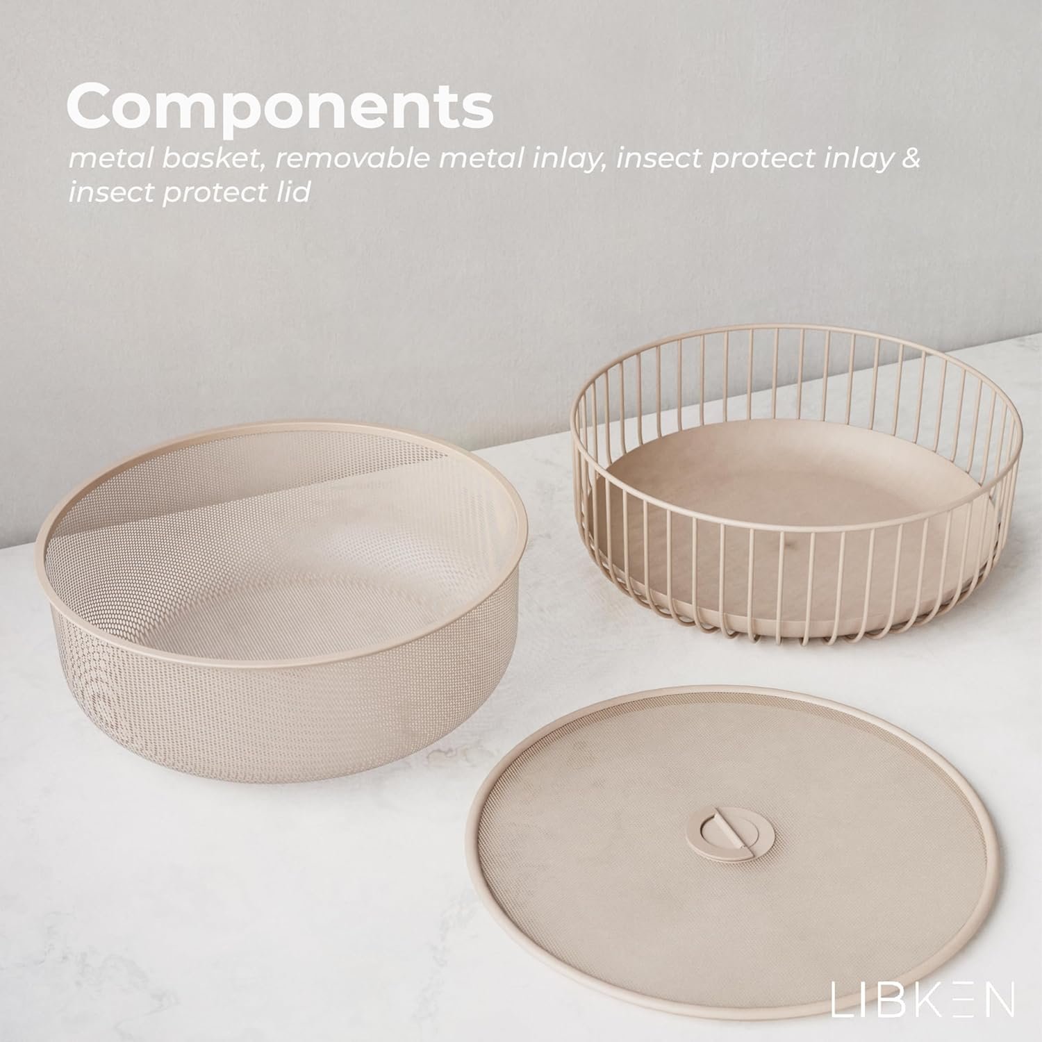 OEM Metal Fruit Bowl with Mesh Lid Basket - Kitchen Counter Holder Organizer Storage for Vegetables Fruits Snacks Bananas Factory OEM Metal Fruit Bowl with Mesh Lid Basket - Kitchen Counter Holder Organizer Storage for Vegetables Fruits Snacks Bananas Factory