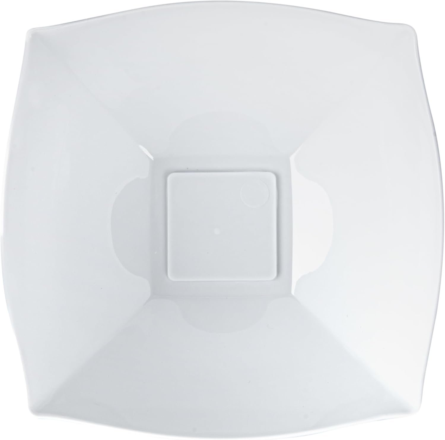 Wholesale 8 Ounce Fancy Plastic Bowls 100 Square Disposable Salad Bowls Durable Heavy-Duty White for Warm and Cold Foods Factory