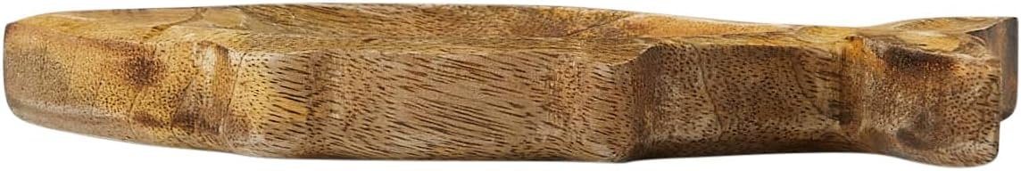 Wholesale Coastal Carved Wood Fish Shaped Dish Natural Factory Wholesale Coastal Carved Wood Fish Shaped Dish Natural Factory