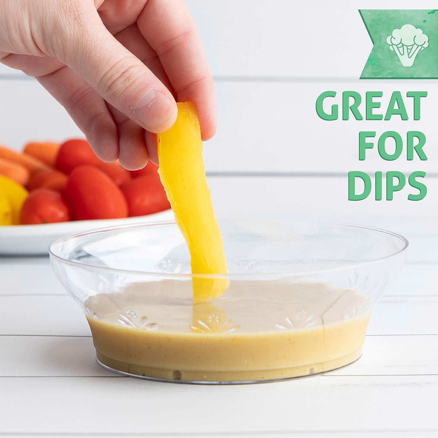 Wholesale 10 oz Hard Plastic Disposable Clear Soup and Ice Cream Bowls Premium Quality Pack of 20 Factory