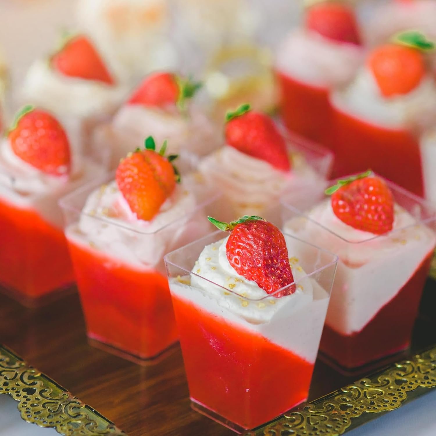 Wholesale 50 Pack 5 oz Plastic Dessert Cups with Dome Lids and Spoons Mini Parfait Shooter Pudding Set for Party Individual Banana Pudding Jello Yogurt Fruit Trifle Factory Wholesale 50 Pack 5 oz Plastic Dessert Cups with Dome Lids and Spoons Mini Parfait Shooter Pudding Set for Party Individual Banana Pudding Jello Yogurt Fruit Trifle Factory