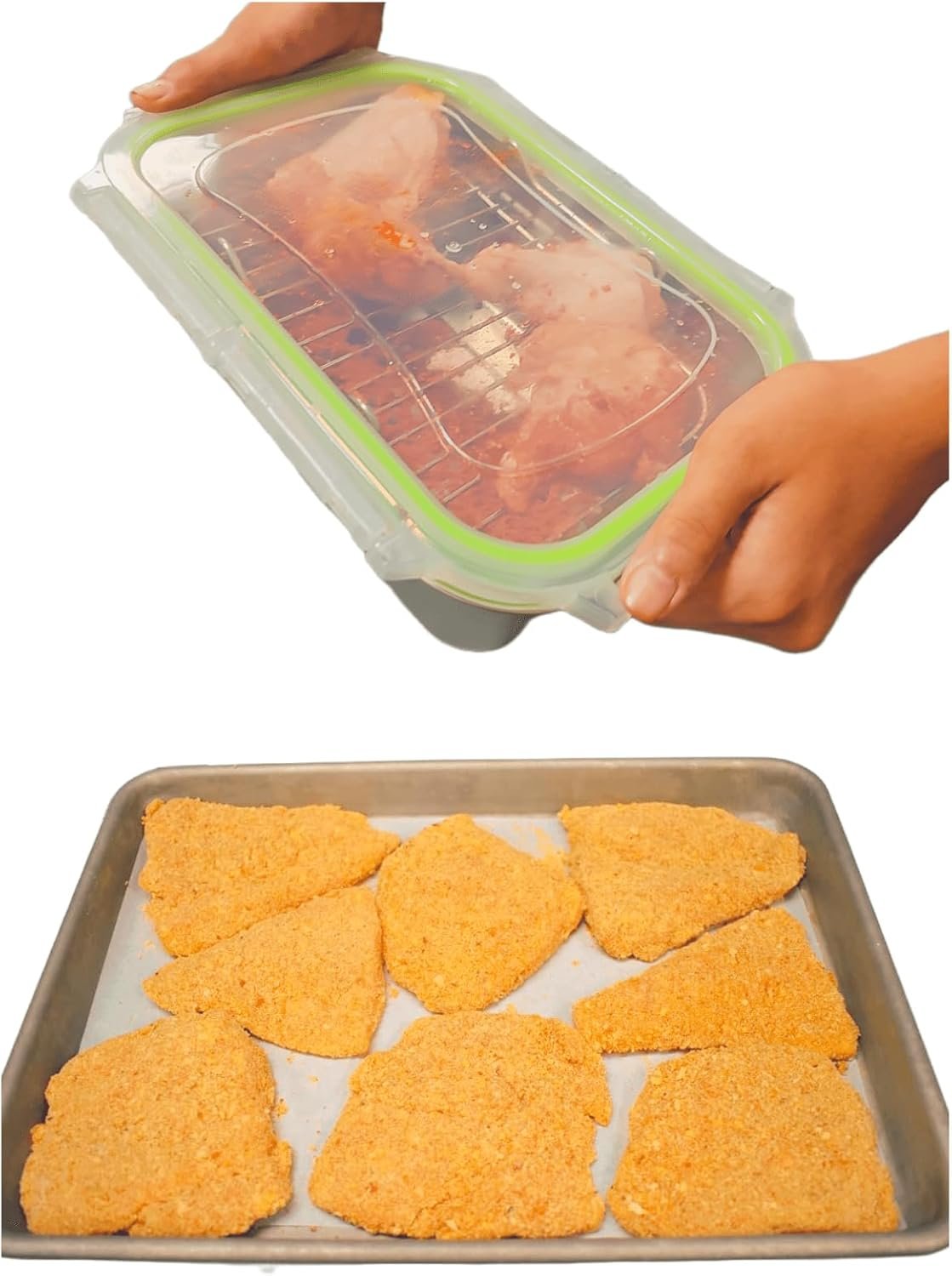 OEM 2.6QT Stainless Steel Breading Shaker Bowl with Lid for Fried Fish Chicken Flour Coating Factory