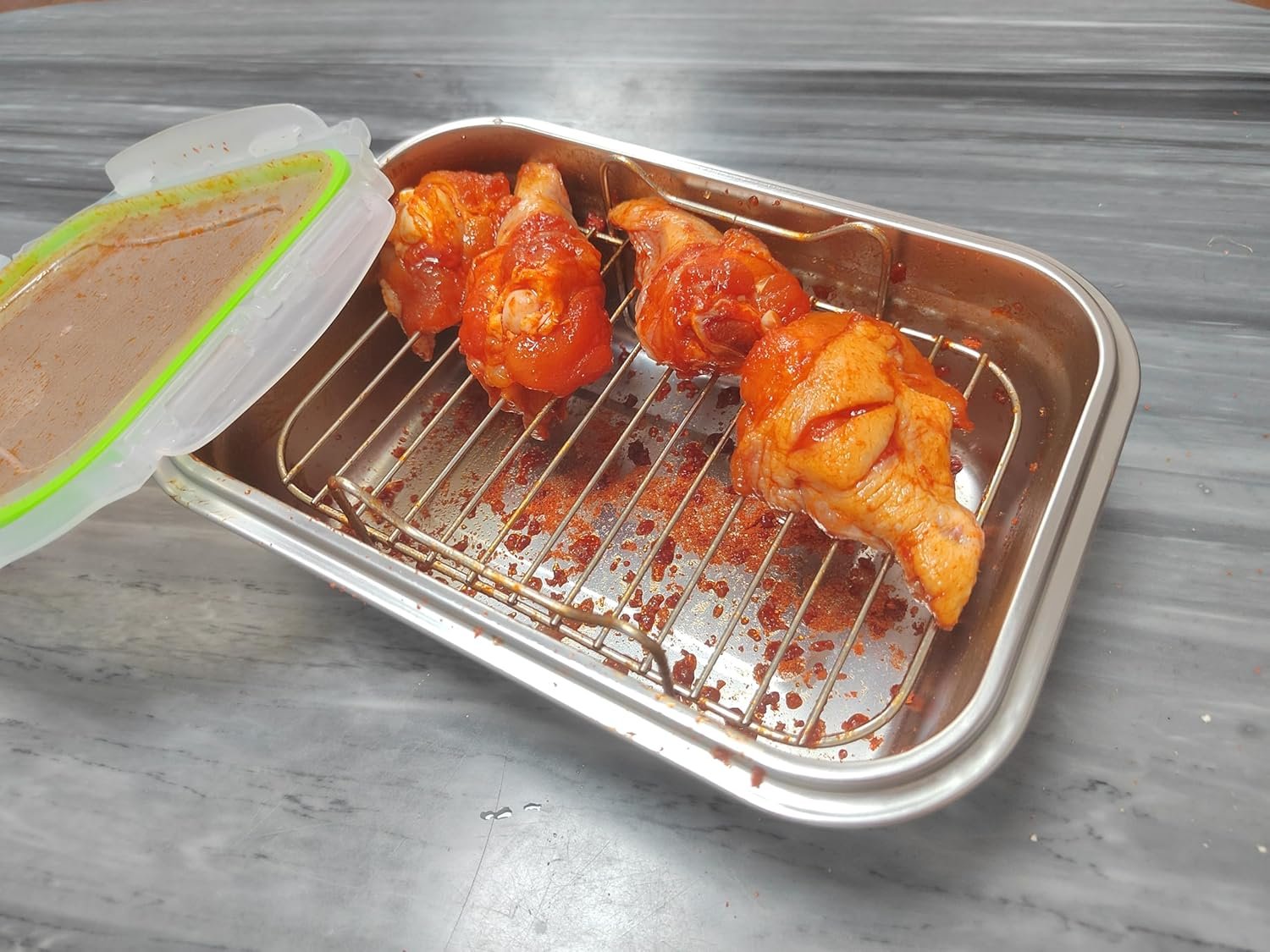 OEM 2.6QT Stainless Steel Breading Shaker Bowl with Lid for Fried Fish Chicken Flour Coating Factory