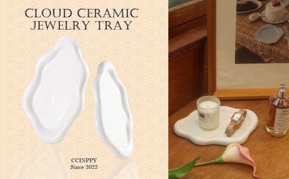 OEM Ceramic Cloud Jewelry Trinket Dish Vanity Key Tray Ring Holder for Women White Medium Aesthetic Room Decor Factory OEM Ceramic Cloud Jewelry Trinket Dish Vanity Key Tray Ring Holder for Women White Medium Aesthetic Room Decor Factory