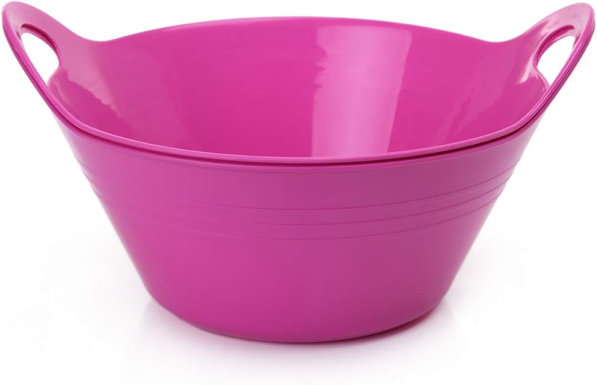 Wholesale Plastic Bowls with Handles 1.8L Medium 2 Pack Fuchsia Factory