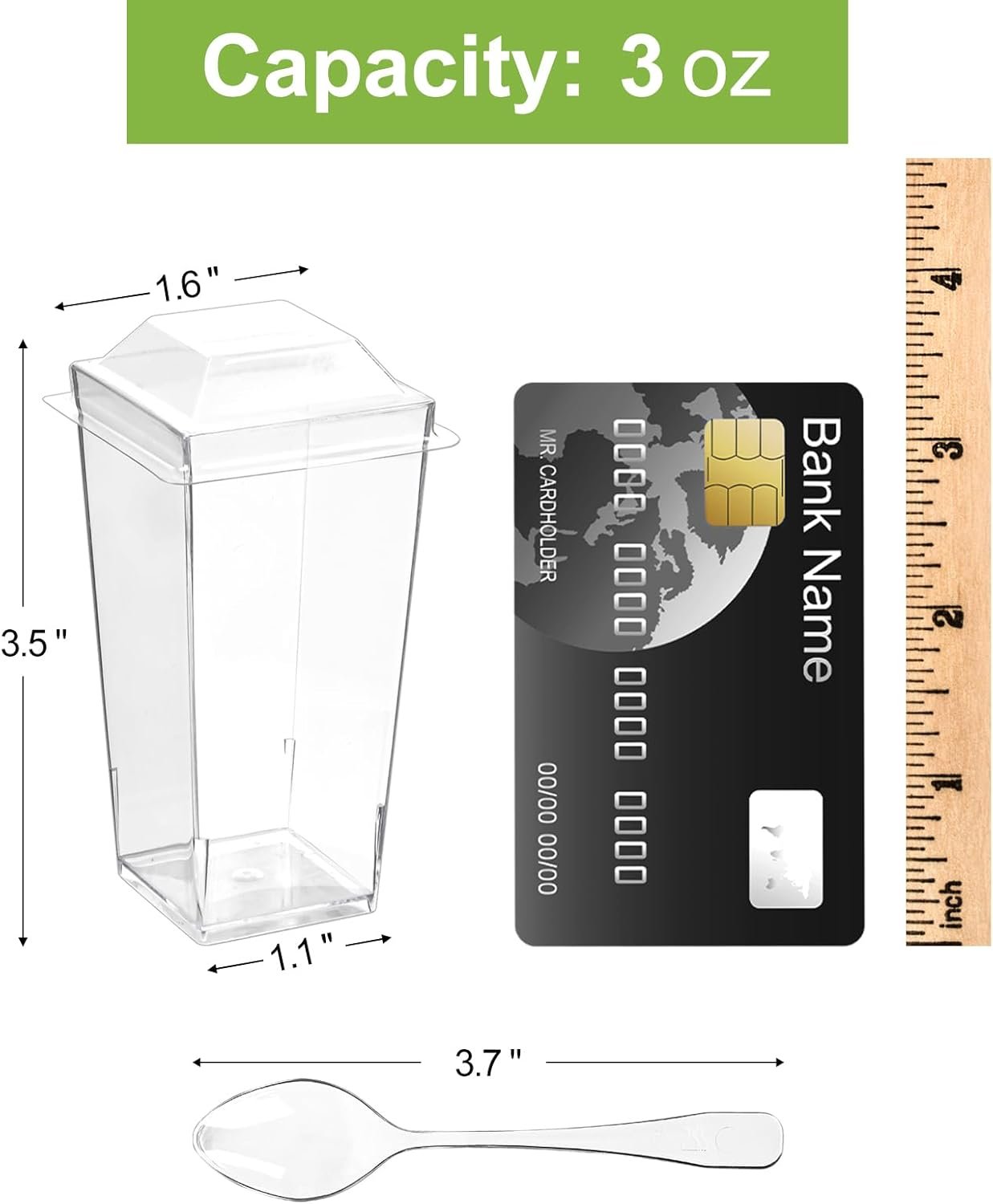 Wholesale 3 oz Mini Dessert Cups with Lids Spoons 50 Pack Plastic Parfait Shooter Cups for Individual Appetizers Mousse Trifle Ice Cream Factory