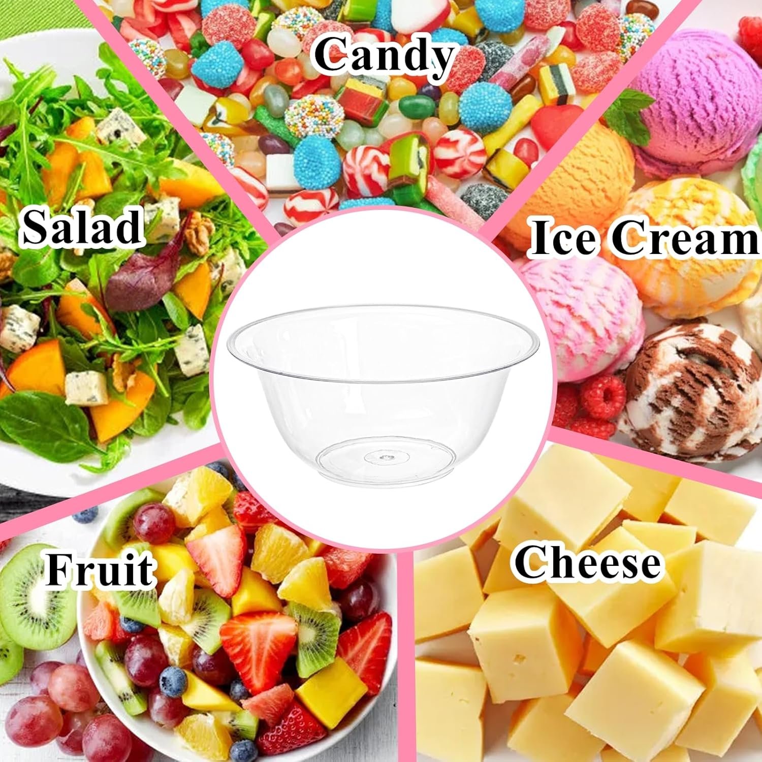 Wholesale 200 Pack 6OZ Clear Plastic Disposable Hard Soup Salad Dessert Serving Bowls for Parties Weddings Catering Ice Cream Factory Wholesale 200 Pack 6OZ Clear Plastic Disposable Hard Soup Salad Dessert Serving Bowls for Parties Weddings Catering Ice Cream Factory