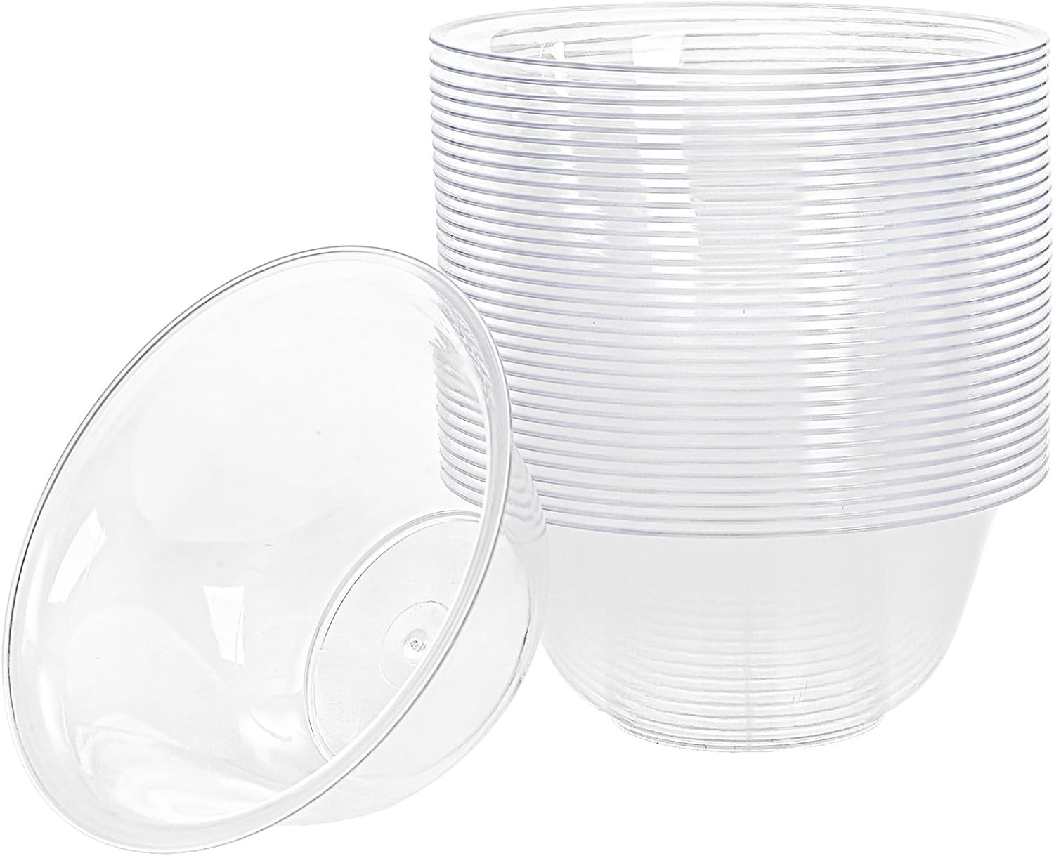 Wholesale 200 Pack 6OZ Clear Plastic Disposable Hard Soup Salad Dessert Serving Bowls for Parties Weddings Catering Ice Cream Factory Wholesale 200 Pack 6OZ Clear Plastic Disposable Hard Soup Salad Dessert Serving Bowls for Parties Weddings Catering Ice Cream Factory