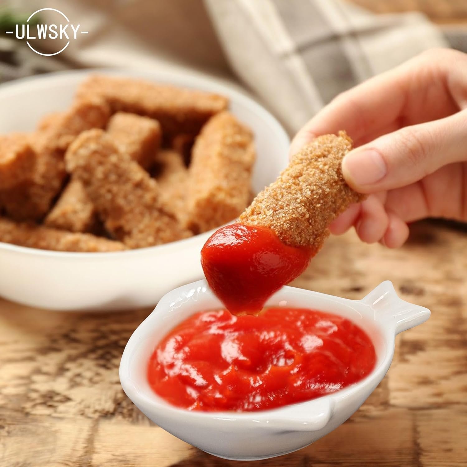 OEM Set of 6 Fish-Shaped Porcelain Dipping Bowls Dishwasher Safe for Sauce Sushi Wasabi Appetizers Factory OEM Set of 6 Fish-Shaped Porcelain Dipping Bowls Dishwasher Safe for Sauce Sushi Wasabi Appetizers Factory