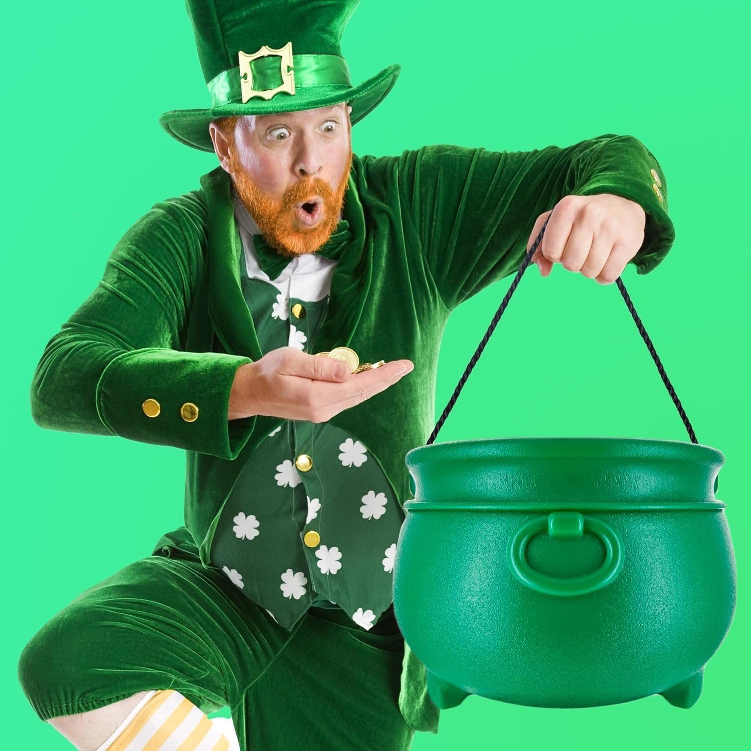 Wholesale 12 Inch Large Green Plastic Cauldron Leprechaun Kettle for Candy Coins Treats Punch Bowl St. Patrick's Day Pot of Gold Party Decor Factory Wholesale 12 Inch Large Green Plastic Cauldron Leprechaun Kettle for Candy Coins Treats Punch Bowl St. Patrick's Day Pot of Gold Party Decor Factory