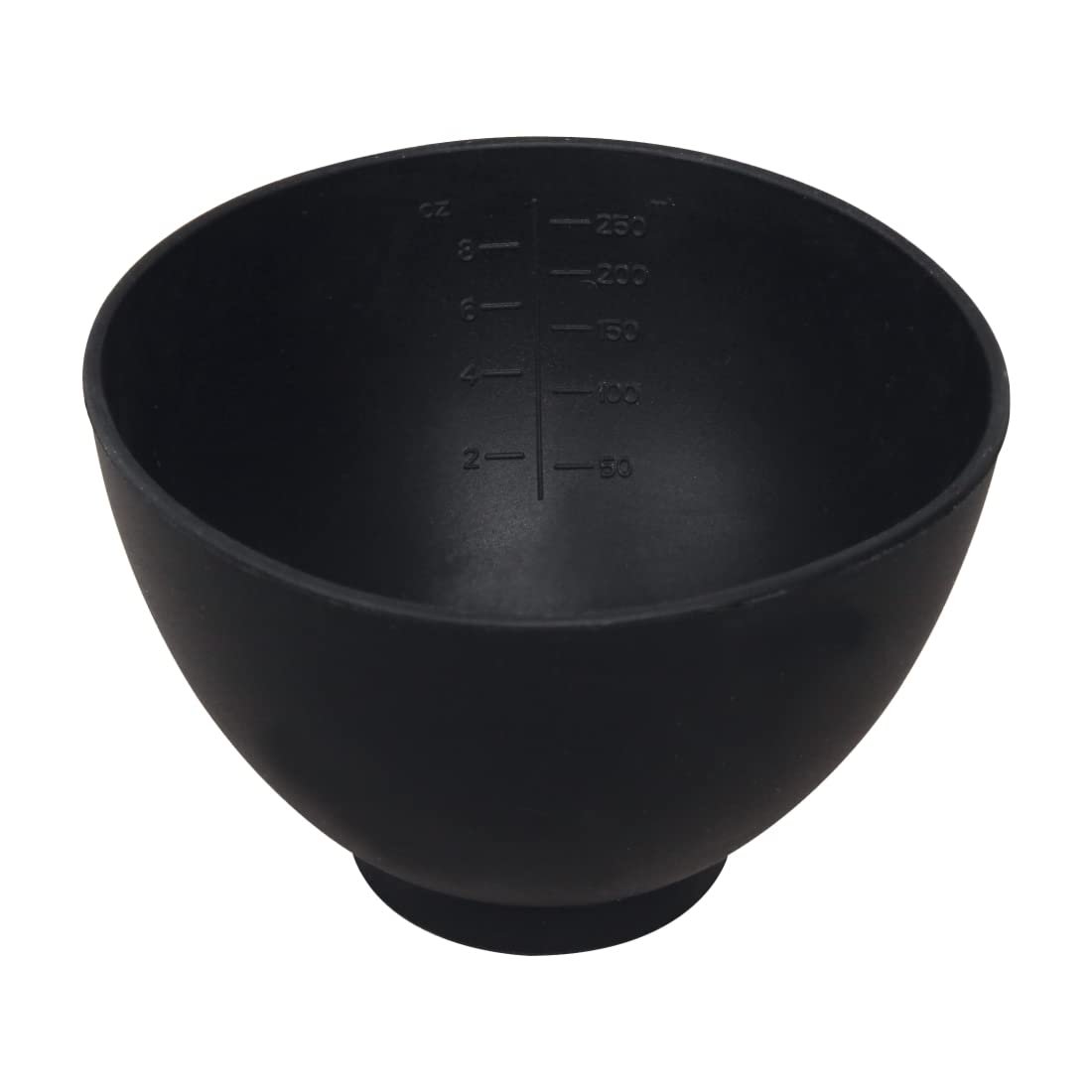 ForPro Professional Collection Silicone Mixing Bowl, Black, Flexible, Odorless, for Mixing Facials, Massage, Body & Other Products, 8 oz