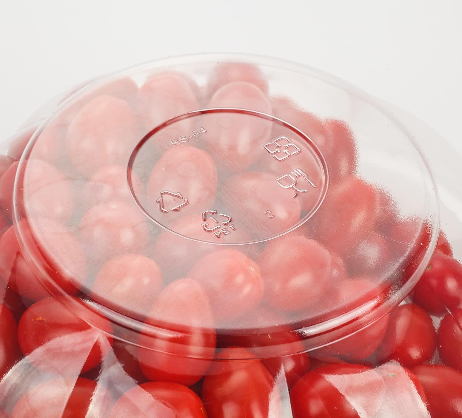 Wholesale 64oz Large Clear Disposable Plastic Rose Bowls with Lids Salad Containers 25 Sets Factory