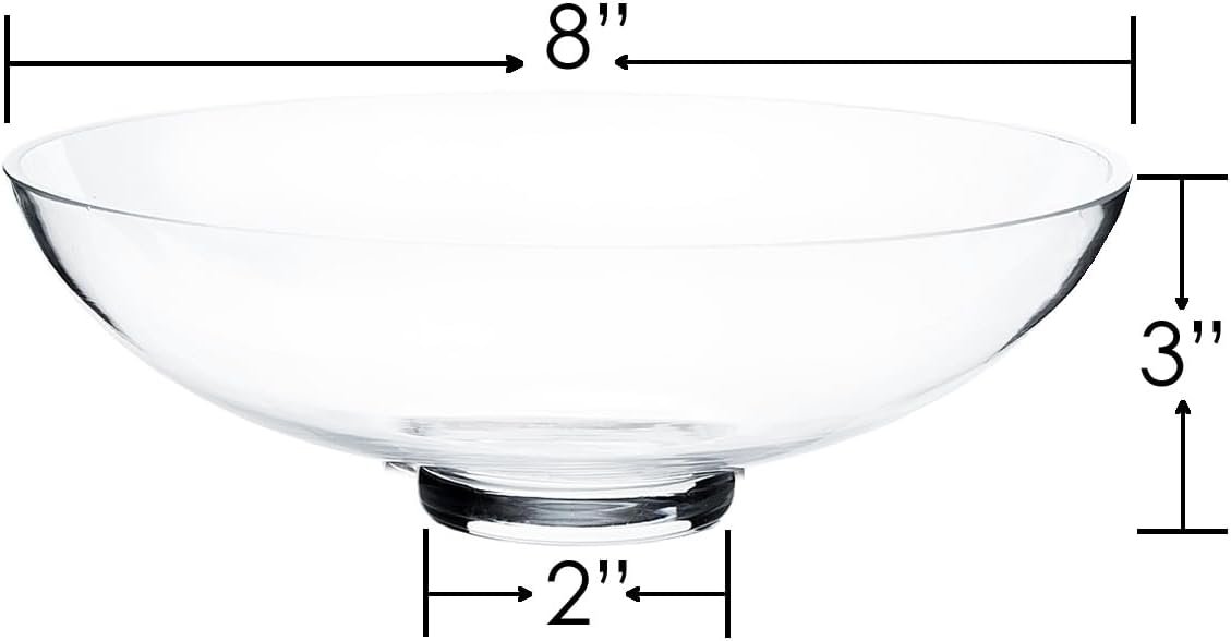 Wholesale Glass Footed Decorative Bowl 3