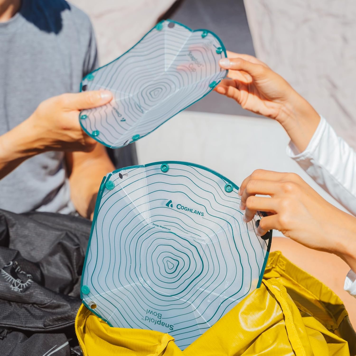 OEM 3-Piece Collapsible Tableware Set Lightweight 4 oz Leakproof Compact for Backpacking Hiking Camping Includes Foldable Cup Bowl Dish Factory