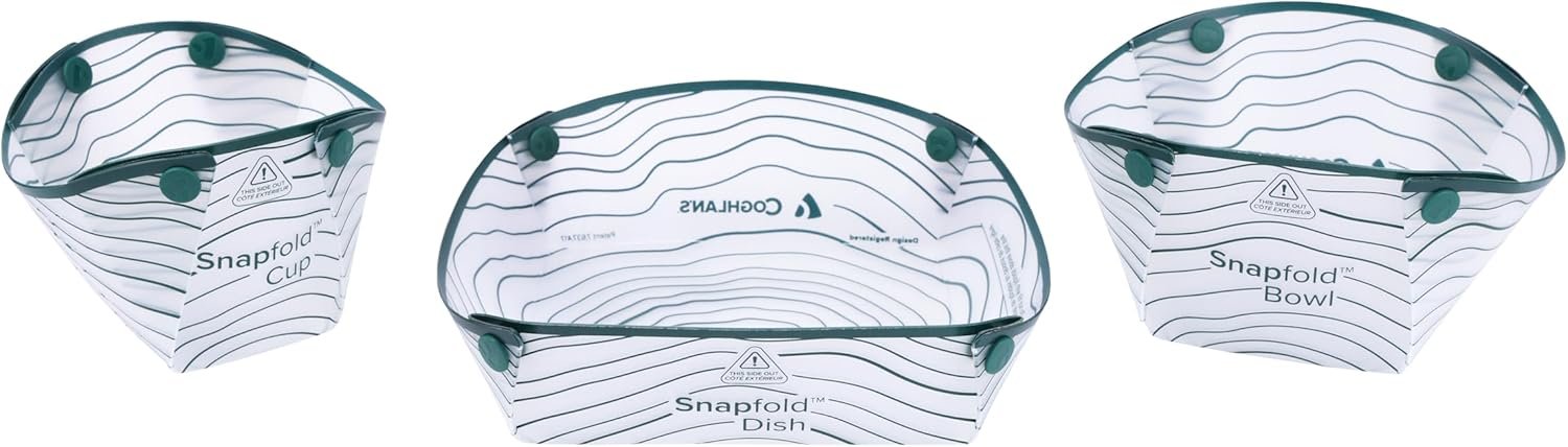 OEM 3-Piece Collapsible Tableware Set Lightweight 4 oz Leakproof Compact for Backpacking Hiking Camping Includes Foldable Cup Bowl Dish Factory