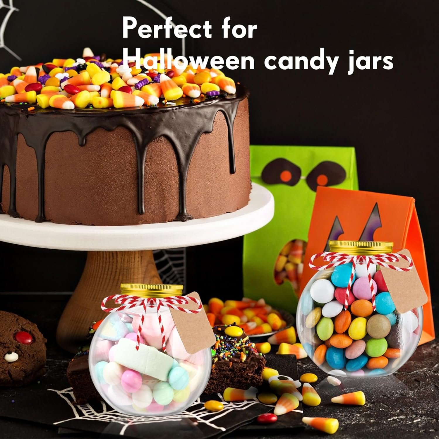 Wholesale 48 Pack 10 oz Clear Plastic Christmas Ornament Drink Cups Spherical Fish Bowl Style with Lids Straws Bulk for Holiday Cocktails Candy Gifts Carnival Party Decorations Factory