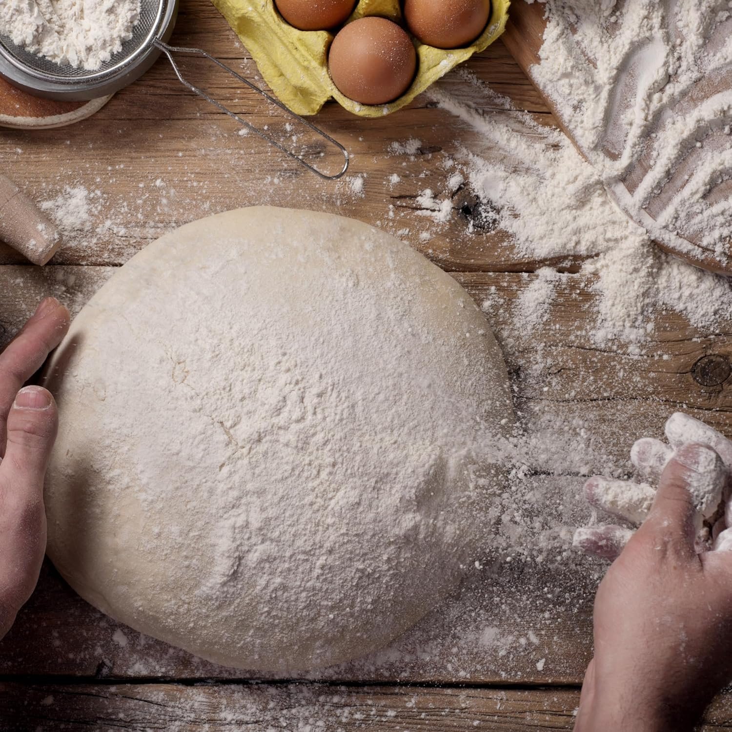 OEM Premium Acacia Wood Bread Proofing Set Sourdough Baking Kit 2 Rattan Banneton Baskets 2 Covers Brush Metal Scraper Plastic Scraper Scoring Lame 5 Blades Case Factory