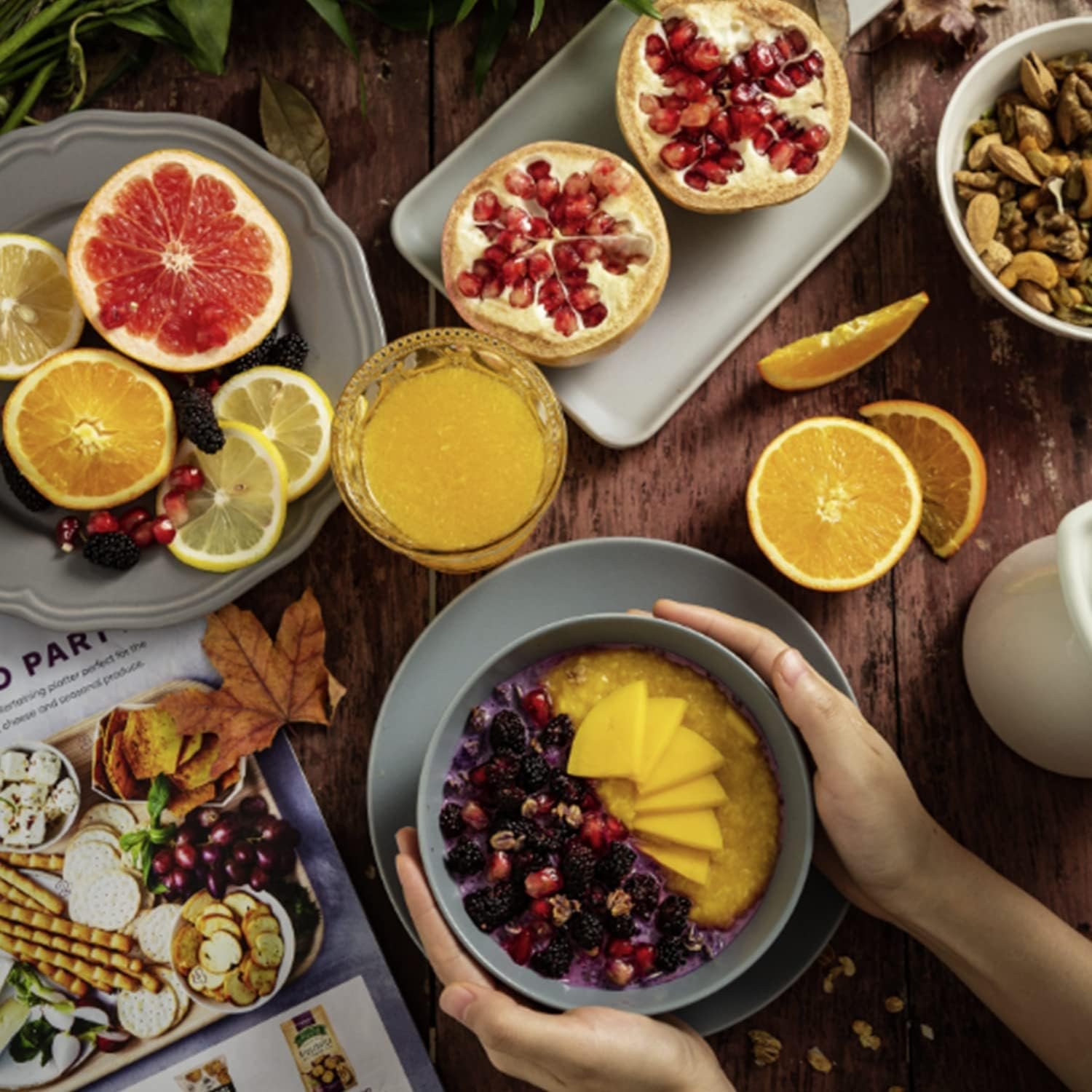 Wholesale Wheat Straw Bowl Sets 6 PCS Unbreakable 36 OZ Cereal and Salad Bowls Microwave Dishwasher Safe for Camping RV Apartment Dorm Party Black Grey Factory