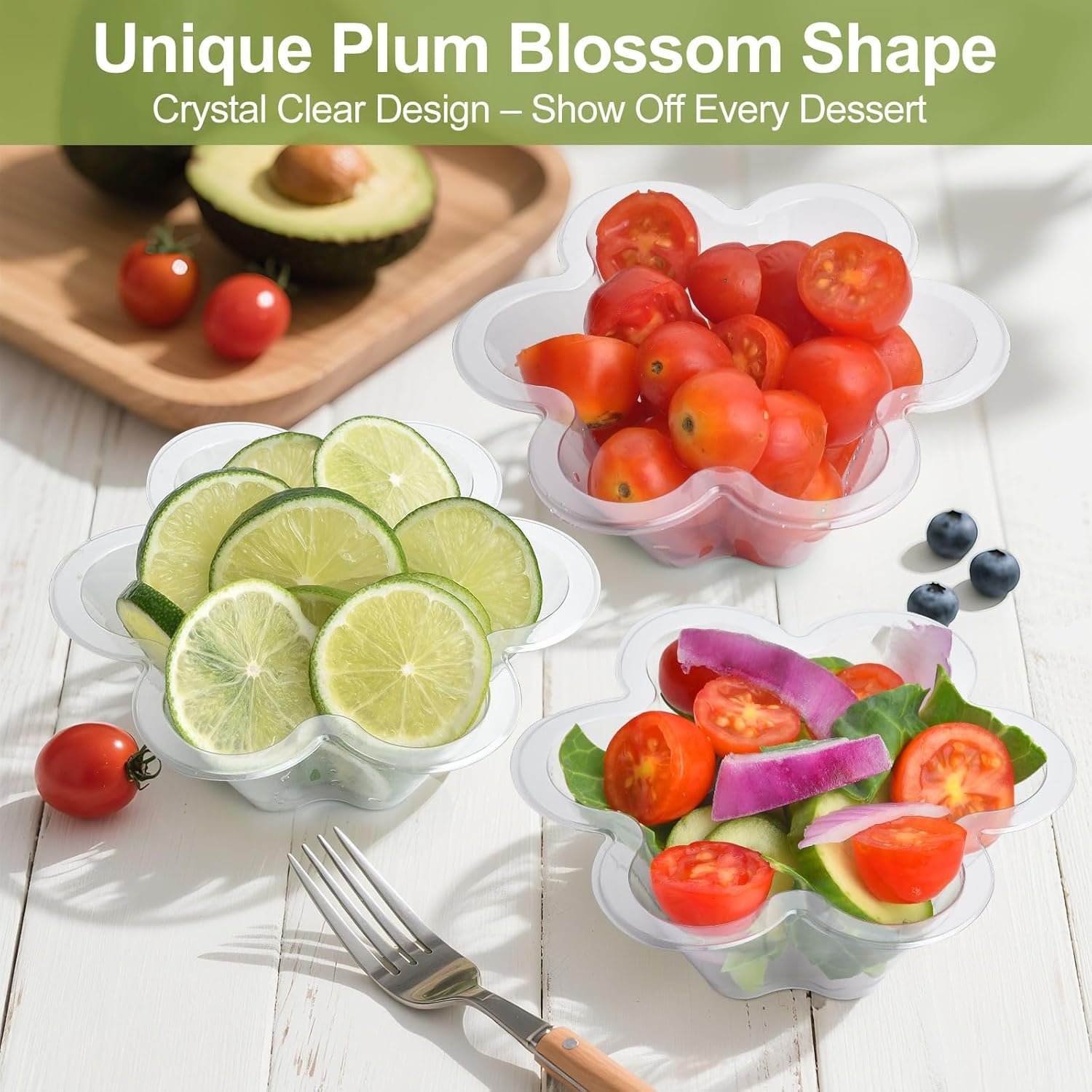 Wholesale Clear Disposable 8oz Ice Cream Cups 100 PCS Flower Shape Bowls for Dessert Cake Snacks Sundae Salad Nuts Party Wedding Christmas Candy Serving Factory Wholesale Clear Disposable 8oz Ice Cream Cups 100 PCS Flower Shape Bowls for Dessert Cake Snacks Sundae Salad Nuts Party Wedding Christmas Candy Serving Factory