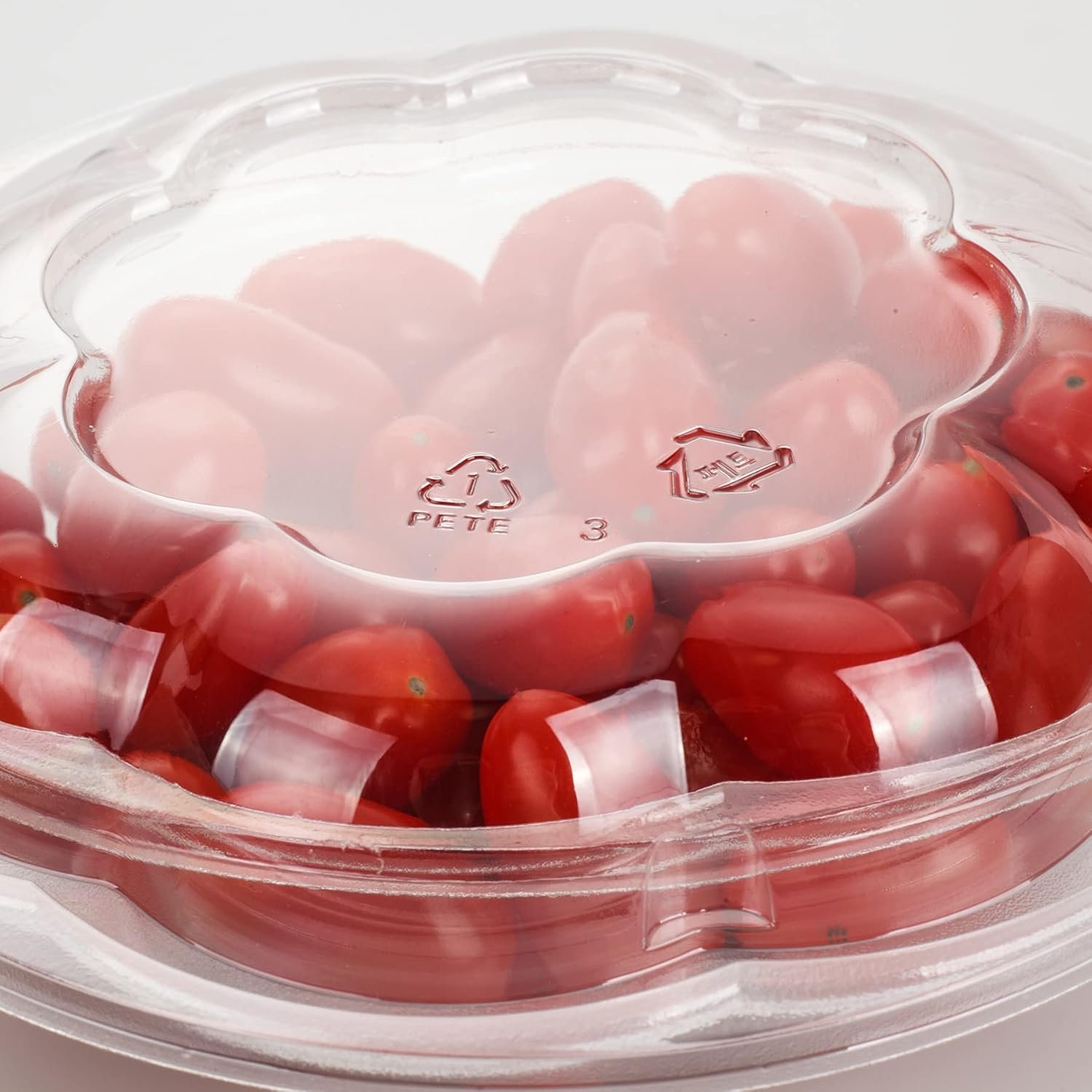 Wholesale 24oz Large Clear Disposable Plastic Rose Serving Bowls and Salad Containers with Lids, 50 Sets Factory