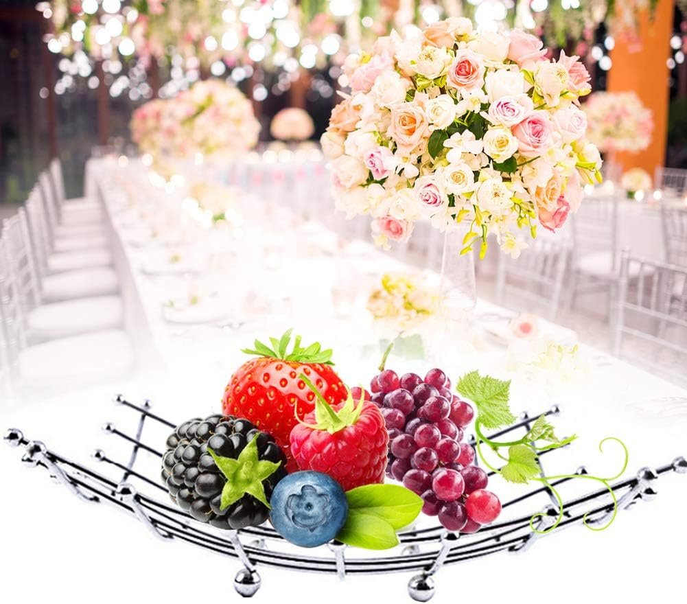 OEM Countertop Fruit Basket Bowl Holder Decorative Stand with Free Screws for Vegetables Snacks Household Items Silver Factory