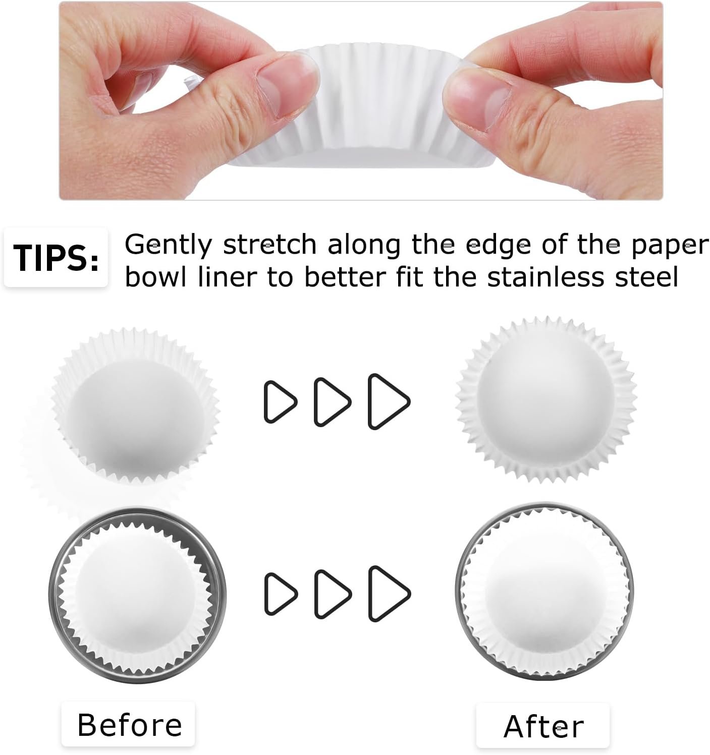 Wholesale Bulk Disposable Cat Bowls Set 300 PCS Liners + 2 PCS Stainless Steel Bowls for Small Cats Dogs Puppies Kittens White Paper for Dry Wet Food Factory Wholesale Bulk Disposable Cat Bowls Set 300 PCS Liners + 2 PCS Stainless Steel Bowls for Small Cats Dogs Puppies Kittens White Paper for Dry Wet Food Factory